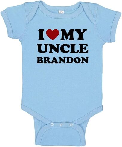 I Love My Uncle Brandon Baby Infant Bodysuit in Saudi Arabia