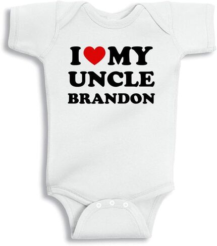 I Love My Uncle Brandon Baby Infant Bodysuit in Saudi Arabia