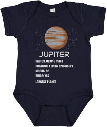 TATY Kids Jupiter Planet Info Baby Infant Bodysuit in Saudi Arabia