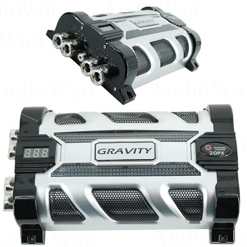 Gravity Pro Car Audio 20 Farad Capacitor UP 10000 Watts Power 12V Car Digital + 0 Gauge Amplifier Kit in Saudi Arabia