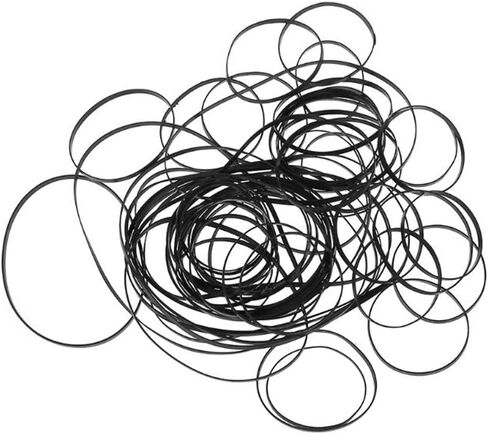 50 قطعة 40-135 مللي متر مزيج عالمي كاسيت ماكينة شرائط أحزمة ، مشترك 3 مللي متر حزام مطاطي مسطح للمسجلات محرك أقراص DVD in Kuwait