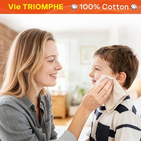 مناشف اليد Vie Triomphe - عبوة من 5 قطع - منشفة ناعمة للحصول على رغوة غنية وفاخرة، منشفة يد مربعة للأطفال صغيرة سريعة الجفاف تمتص الماء بدون وبر من القطن الخالص والألياف الدقيقة الناعمة 30 * 30 سم in Saudi Arabia