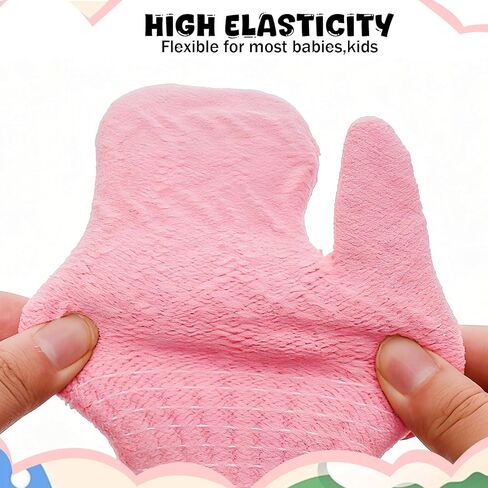 3 Pairs Winter Mittens Glove for Kids Baby Warm Gloves Thick Knitted Fleece Lined Gloves Thermal Set for Boys Girls in Saudi Arabia