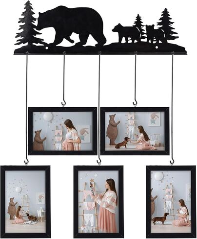 Giftgarden Moon Phase Picture Frame Set, I Love You to The Moon and Back Romantic Gift for Her Valentines Day Wedding Anniversary Couple Mom, Multi Sizes Black Frames (4x6, 5x7, 8x10) in Saudi Arabia
