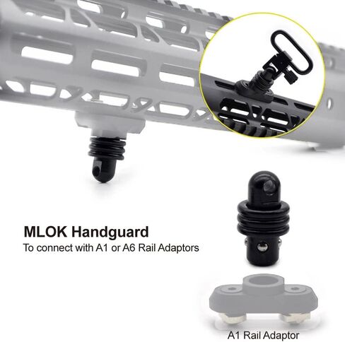 FAZee Multi-Function QD Adapter Stud Sling Swivels Handstop Quick Detach Adaptor (2pcs) in Saudi Arabia
