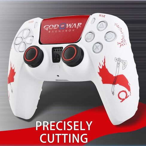 غطاء سيليكون غير قابل للانزلاق لوحدة تحكم PS5 مع أغطية عصا التحكم × 2 وملصق × 1 (GOWIV) in Kuwait