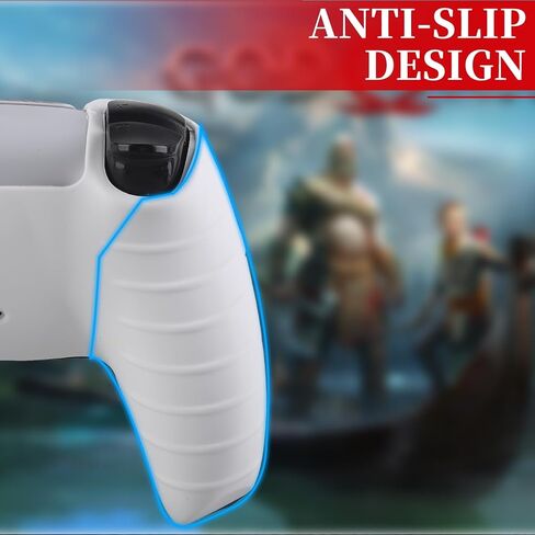 غطاء سيليكون غير قابل للانزلاق لوحدة تحكم PS5 مع أغطية عصا التحكم × 2 وملصق × 1 (GOWIV) in Kuwait