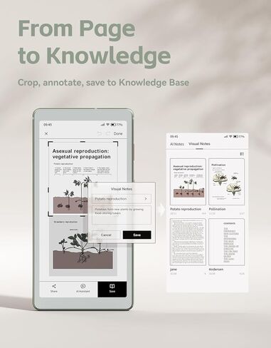 قارئ AiPaper C مقاس 6.13 بوصة مع شاشة ملونة، جهاز قارئ إلكتروني بالحبر الإلكتروني مع إضاءة دافئة وباردة قابلة للتعديل، رفيع للغاية وخفيف الوزن، مدمج بالذكاء الاصطناعي، سعة تخزين 128 جيجابايت in Kuwait