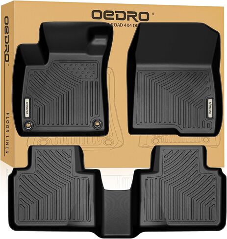 OEDRO OEDRO Floor Mats Fit for Tesla Model Y 2020-2024 TPE All Weather Model Y Automotive Interior Cargo Liners Trunk Mats Accessories for Model Y 5-Seat (NOT fit 7-Seat) 6 Pcs Car Mats Set in Saudi Arabia