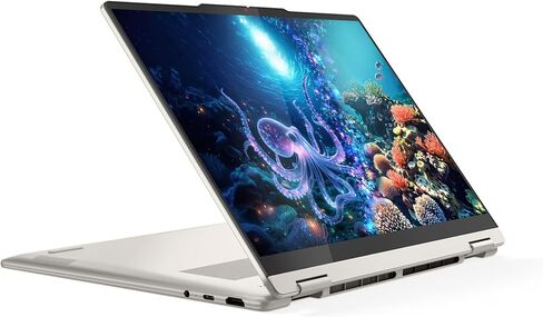 كمبيوتر محمول Lenovo Yoga 7 2 في 1 14AKP10 - AMD Ryzen AI 5 340 Copilot PC - شاشة لمس WUXGA OLED مقاس 14 بوصة، ذاكرة 16 جيجابايت، 1 تيرابايت SSD، قلم يوجا، Wi-Fi 7، قارئ FP، وWin 11 Home 83JR0003US in Kuwait