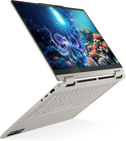 كمبيوتر محمول Lenovo Yoga 7 2 في 1 14AKP10 - AMD Ryzen AI 5 340 Copilot PC - شاشة لمس WUXGA OLED مقاس 14 بوصة، ذاكرة 16 جيجابايت، 1 تيرابايت SSD، قلم يوجا، Wi-Fi 7، قارئ FP، وWin 11 Home 83JR0003US in Kuwait