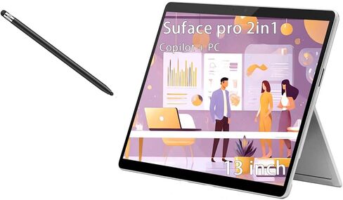 Microsoft Surface Pro، كمبيوتر محمول 2 في 1، Windows 11 Pro Copilot + PC، عائلة Office 365، شاشة لمس 13 بوصة 2880 × 1920، Snapdragon X Plus، ذاكرة وصول عشوائي 16 جيجابايت، 512 جيجابايت SSD، بلاتين، جهاز فقط، مع قلم in Saudi Arabia