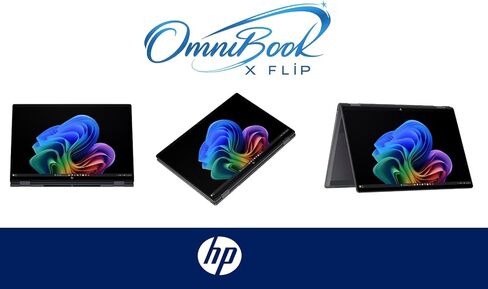HP OmniBook X Flip Copilot+ PC 2-in-1 Laptop 16" Touchscreen OLED 3K (Intel Ultra 9-288V (UP to 48 Tops), 32GB LPDDR5X, 2TB SSD, Backlit KB, Thunderbolt 4, WiFi 6E, Bluetooth 5.3, Webcam, Win 11 Pro) in Kuwait