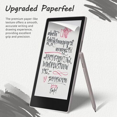 واقي شاشة للكتابة بملمس ورق CoBak من أجل Paper Pro Move 7.3 بوصة إصدار 2025، سطح غير لامع مضاد للوهج وصلابة 9 H من الزجاج المقوى المضاد للخدش - عبوة واحدة باللون الأسود in Saudi Arabia