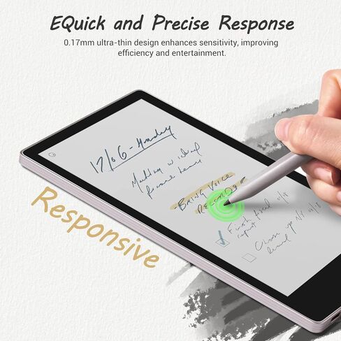 واقي شاشة للكتابة بملمس ورق CoBak من أجل Paper Pro Move 7.3 بوصة إصدار 2025، سطح غير لامع مضاد للوهج وصلابة 9 H من الزجاج المقوى المضاد للخدش - عبوة واحدة باللون الأسود in Saudi Arabia