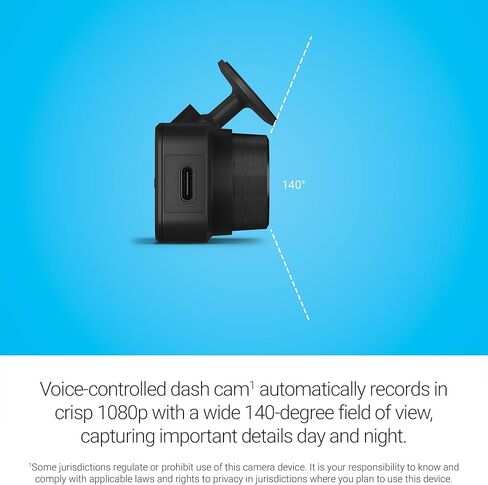 Garmin Dash Cam™ Mini 3، كاميرا Dash Cam فائقة الدقة 1080 بكسل مع مجال رؤية 140 درجة، مستقطب Clarity™ مدمج، التحكم الصوتي، التسجيل التلقائي (متجدد) in Kuwait