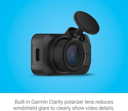 Garmin Dash Cam™ Mini 3، كاميرا Dash Cam فائقة الدقة 1080 بكسل مع مجال رؤية 140 درجة، مستقطب Clarity™ مدمج، التحكم الصوتي، التسجيل التلقائي (متجدد) in Kuwait