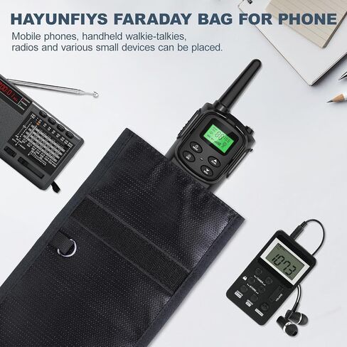 حقائب فاراداي للهواتف (5G/بلوتوث/واي فاي/نظام تحديد المواقع) حماية الإشارة، مقاومة للماء والخدش | سوار معصم قابل للفصل، ودرع RFID وحقيبة مضادة للتتبع in Saudi Arabia