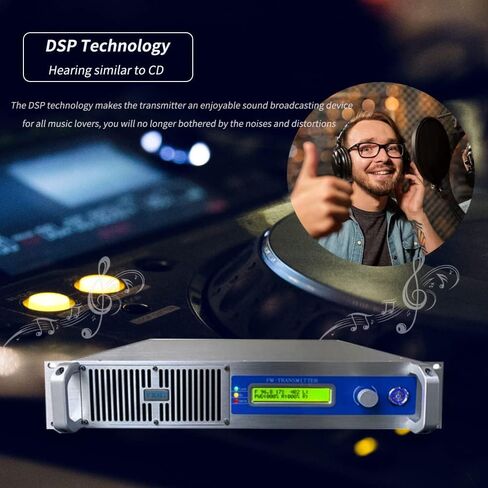 FM Broadcast Transmitter Professional 1000W High Power 1KW Long Range FM Radio Broadcast Transmitter for Church, Radio Station Broadcasting Transmitter in Saudi Arabia