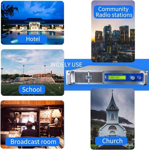 FM Broadcast Transmitter Professional 1000W High Power 1KW Long Range FM Radio Broadcast Transmitter for Church, Radio Station Broadcasting Transmitter in Saudi Arabia