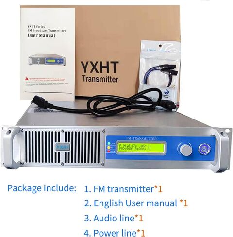 FM Broadcast Transmitter Professional 1000W High Power 1KW Long Range FM Radio Broadcast Transmitter for Church, Radio Station Broadcasting Transmitter in Saudi Arabia