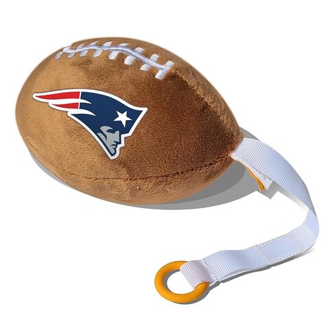 Smilo Plush Football Pacifier Holder Cincinnati Bengals - Officially Licensed NFL Soother Holder - Soft Toy and Dummy Holder - Fits Any Soother - Stroller Accessory in Kuwait