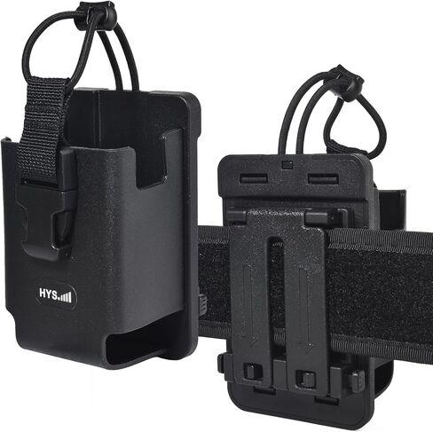 HYS Tactical Handheld Two Way Radio Holster - Portable Radio Case (TPU) with Belt Clip & MOLLE Attachment for Belt, Vest, or Pack, for Walkie-Talkie, Security, EMS, Law Enforcement Duty Gear in Saudi Arabia