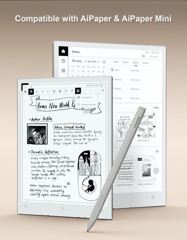 ترقية W2 Stylus Pro مع 5 سنون احتياطية، قلم شاشة متقدم مع طرف فائق الدقة 0.5 مم، معدل إعداد تقارير عالٍ 960 هرتز، حساسية الضغط الخطي in Kuwait