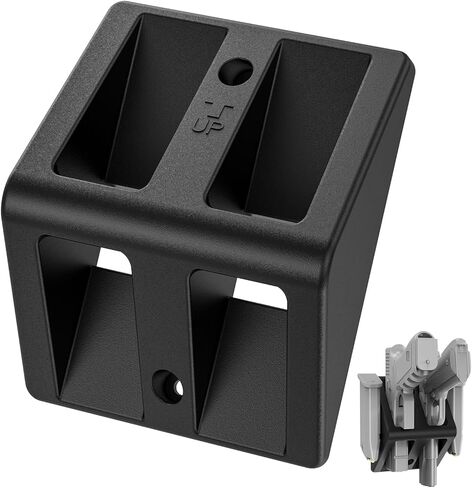 حامل رف تثبيت على الحائط من Witto Pistol مع مجلات امتصاص مغناطيسية قوية N52، مادة PA شديدة التحمل عن طريق قولبة الحقن مقاومة للخدش، تركيب عمودي للجدار، الرف، سعة مسدس مزدوجة in Kuwait