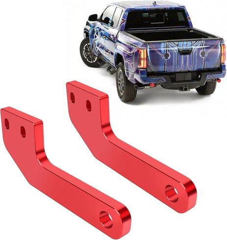 Front Tow Hooks for 2024-2026 Tacoma /2025-2026 4Runner / 2024-2025 Land Cruiser 250, Car Tow Hooks Compatible with Toyota Tacoma/4Runner/Land Cruiser 250 Accessories (Red) in Saudi Arabia
