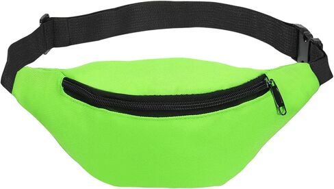 حزمة فاني للنساء من باتيكل 80s، حقيبة خصر قابلة للتعديل 90s Fanny Pack للحفلات والجري، وردي in Kuwait