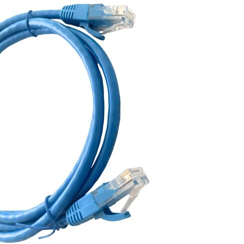 سلك تصحيح Cat 5E UTP مع حذاء، بطول 5 أقدام، أزرق، 5 عبوات - كابل إيثرنت موثوق به للاتصالات السريعة بالشبكات والإنترنت in Saudi Arabia