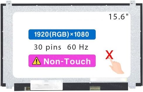 شاشة بديلة مقاس 15.6 بوصة للوحة شاشة LCD ASUS X560UD 30 دبوسًا (FHD 1920*1080 غير تعمل باللمس) in Kuwait