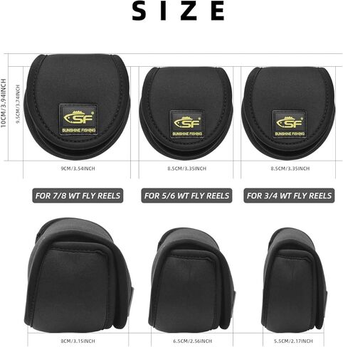 SF Fly Fishing Reel Case Pouch Cover Fit 5/6 wt in Saudi Arabia