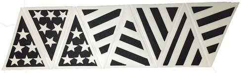 IdentiFire® American Flag Crown of Helmet Sticker, Reflective and photoluminescent (Glow in The Dark) (Black Thin Red Line) in Saudi Arabia