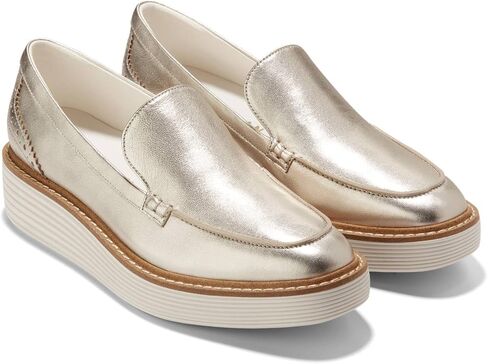 Cole Haan Women's Original Grand Platform Venetian Lofers ، Black/Ivory ، 6.5 Wide in Saudi Arabia