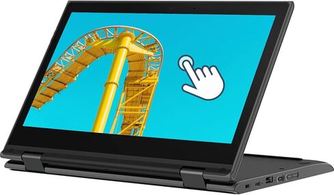 Lenovo Touchscreen Laptop 300e Chromebook Gen2، كمبيوتر Chromebook 11.6 بوصة 2 في 1، معالج Intel N4020، ذاكرة الوصول العشوائي 4 جيجابايت، 32 جيجابايت SSD، لوحة مفاتيح يابانية، نظام تشغيل Chrome (متجدد) in Kuwait