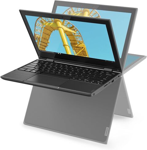 Lenovo Touchscreen Laptop 300e Chromebook Gen2، كمبيوتر Chromebook 11.6 بوصة 2 في 1، معالج Intel N4020، ذاكرة الوصول العشوائي 4 جيجابايت، 32 جيجابايت SSD، لوحة مفاتيح يابانية، نظام تشغيل Chrome (متجدد) in Kuwait