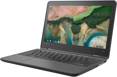 Lenovo Touchscreen Laptop 300e Chromebook Gen2، كمبيوتر Chromebook 11.6 بوصة 2 في 1، معالج Intel N4020، ذاكرة الوصول العشوائي 4 جيجابايت، 32 جيجابايت SSD، لوحة مفاتيح يابانية، نظام تشغيل Chrome (متجدد) in Kuwait