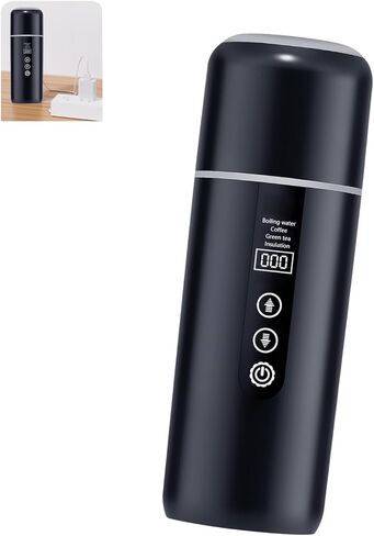 Compact Rustless Car Warmed Cup 12V/24V USB Transportable Kettle for Coffee Tea Travel Travel Heating Cup with USB for Coffee & Tea in Saudi Arabia
