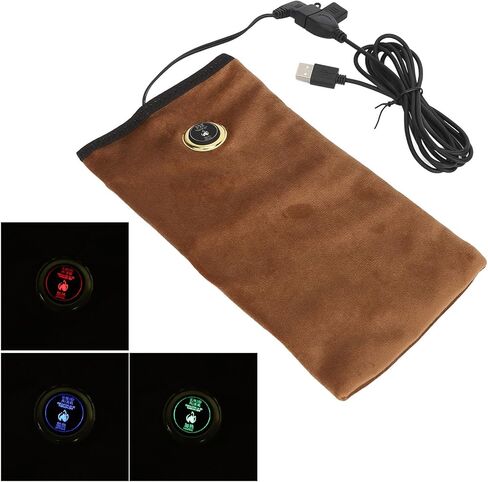 USB Heated Hand Warmer, 3 Temperature Adjustable Electric Handwarmer Pouch with Hot Compress Function, for Cold Winter Use Home Office Field in Kuwait
