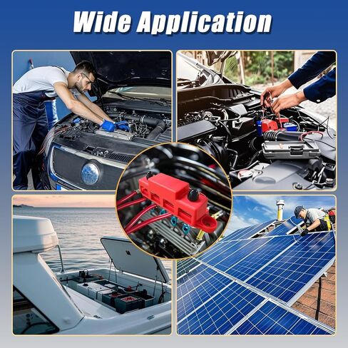 250A 12V BusBar 3/8 "كتلة توزيع الطاقة 4 ترصيع تقاطع كتلة السيارات البحرية بطارية بسبار محطة كتلة مع غطاء 12 فولت سلبي وإيجابي in Kuwait