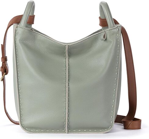 The Sak Los Feliz Crossbody Bag in Leather, Large, Lined Purse with Single Adjustable Shoulder Strap, Meadow in Saudi Arabia
