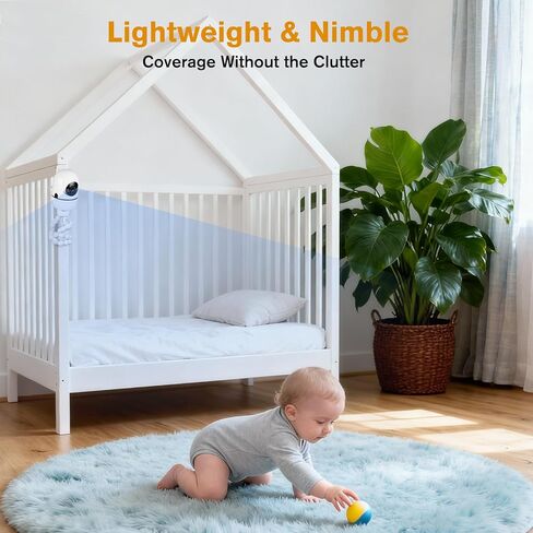 حامل ثلاثي لمراقبة الأطفال لـ HelloBaby HB65/HB40/ HB6550/HB6560/HB66/HB6339/HB6550 Pro، ANMEATE SM935E، حامل شاشة Hello Baby المرن مقاس 7.87 بوصة، حامل كاميرا الطفل، قم بتوصيل الكاميرا الخاصة بك أينما تريد in Kuwait