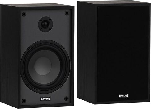 مكبرات صوت Dayton Audio Classic B65 على رف الكتب، مكبر صوت 6.5 بوصة ومكبر صوت 1 بوصة، تصميم سلبي ثنائي الاتجاه، 60 وات RMS، للموسيقى والتلفزيون وأنظمة الصوت المنزلية - خشب in Saudi Arabia
