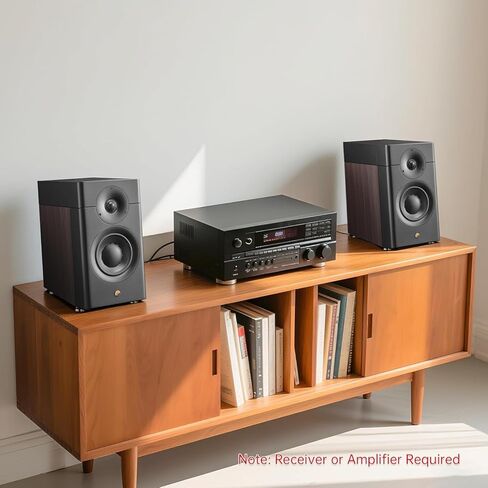 مكبرات صوت HiVi-Swans D3.1 MKII السلبية على رف الكتب، زوج مكبرات صوت منزلية ثنائية الاتجاه مقاس 6.5 بوصة - تحتاج إلى مكبر صوت أو جهاز استقبال للتشغيل in Saudi Arabia