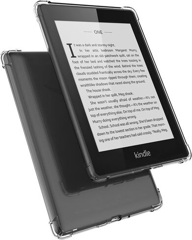 حافظة شفافة لجهاز Kindle Paperwhite الجديد تمامًا الجيل الحادي عشر 2021 والإصدار المميز (6.8 بوصة) - غطاء خلفي من السيليكون خفيف الوزن ومقاوم للخدش، شفاف in Saudi Arabia