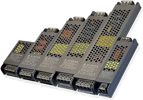 شريط LED تحويل التيار الكهربائي 12 فولت 24 فولت 60 واط 100 واط 150 واط 200 واط 300 واط 400 واط مصباح ليد سائق كتم الصوت (إخراج DC24V ، AC100-240V 300 واط) in Saudi Arabia