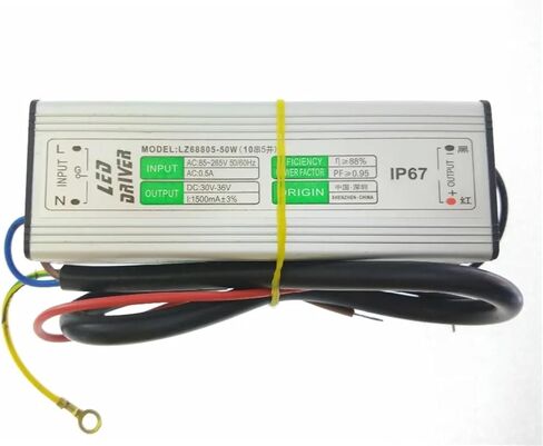 10 Series 5 Parallel 50W 1500mA DC30V -36V AC 90-265V LED Driver Power Supply Waterproof Level IP67 in Saudi Arabia