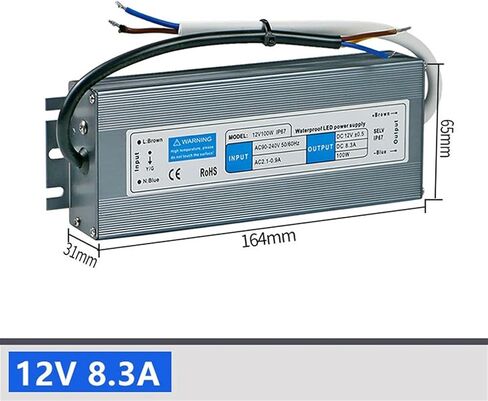 DC12V 60W 80W 100W 150W 200w Waterproof IP67 Electronic Driver Outdoor Power Supply led Strip(12V 150W) in Kuwait